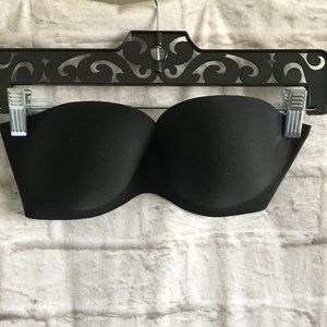 Felina Black Strapless Underwire Bra Size 34C